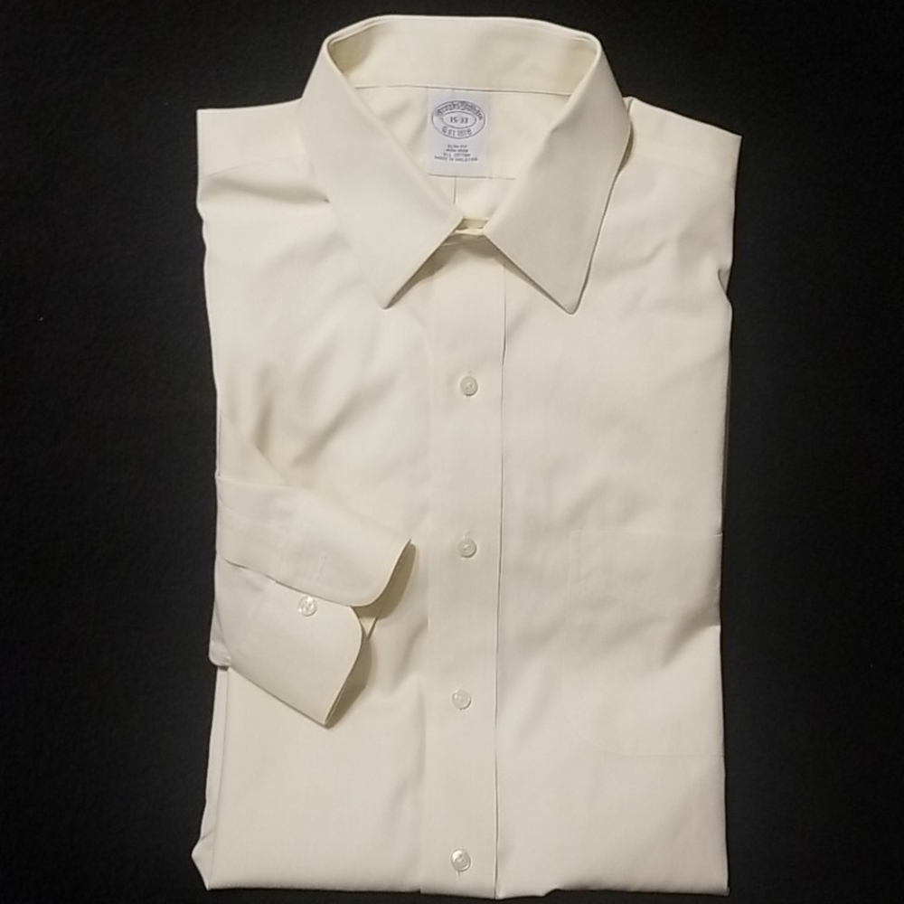 Brooks Brothers Dress Shirt Non-Iron 15-33